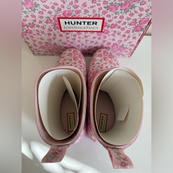 Hunter x LoveShackFancy Pink Floral Rain Boots - Picture 6 of 8